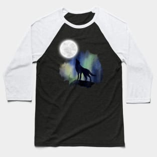 The Wolf And The Moon Baseball T-Shirt